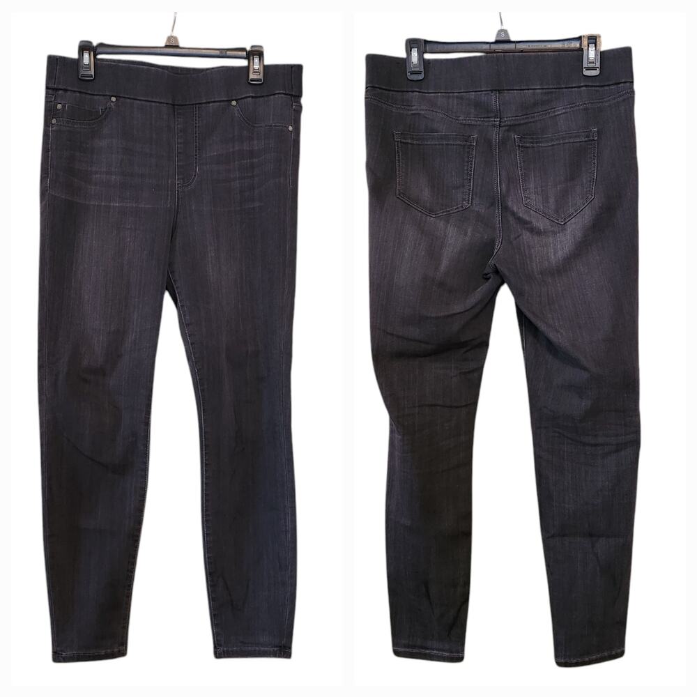 Liverpool Los Angeles Pull-on Jeans Or Jeggings Almost Black Ankle Length